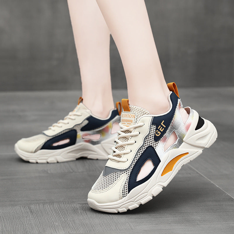 Damen Sportliche Sneaker mit atmungsaktivem Mesh und dämpfender Sohle