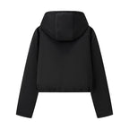 Damen modische Übergangsjacke mit Kapuze und elastischen Abschlüssen R&B