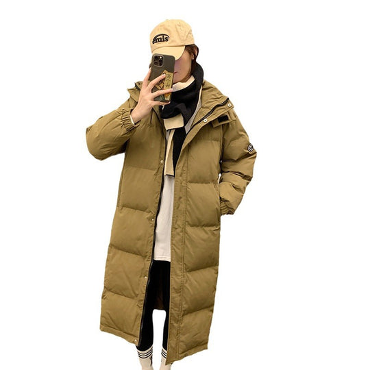 Damen Lange isolierte Winterjacke mit Kapuze und zusätzlichen Innentaschen R&B