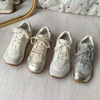 Damen Sportliche Fitness Sneakers mit atmungsaktiver Mesh-Oberfläche und rutschfester Sohle R&B