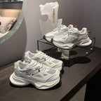 Damen sportliche Sneakers mit atmungsaktiver Mesh-Oberfläche und robustem Sohlenprofil R&B