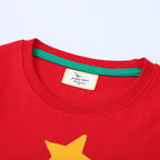 Mädchen Langarmkleid mit festlichem Weihnachtsbaum-Motiv R&B