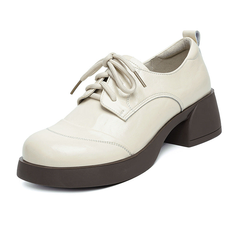 Damen Schnürschuhe mit komfortablem Blockabsatz und eleganter Optik R&B