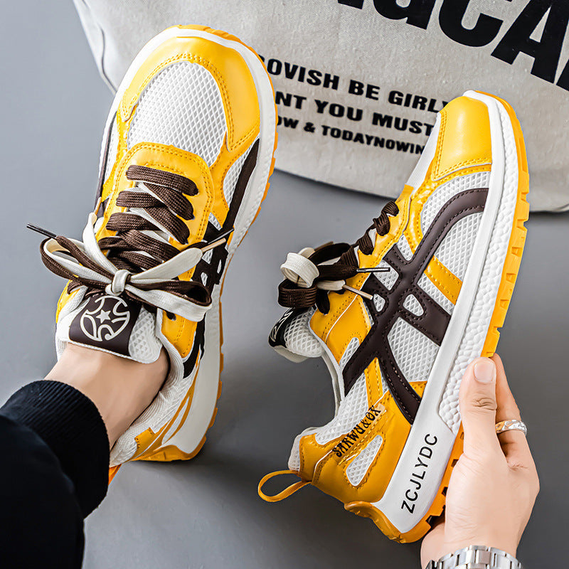 Damen sportliche Lauf-Sneaker mit atmungsaktiver Mesh-Oberfläche und stoßdämpfender Sohle R&B