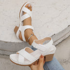 Damen Komfortable Sandalen mit floralem Design und verstellbarem Riemen R&B