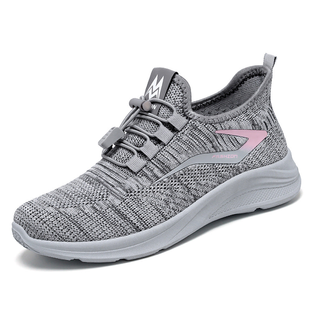 Damen Sportliche Leichtgewicht Sneakers mit elastischer Schnellschnürung R&B