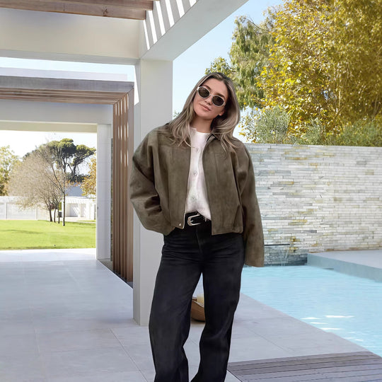 Damen Kurzjacke im urbanen Vintage-Stil R&B