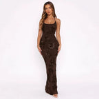 Damen Maxikleid mit floralem Design R&B