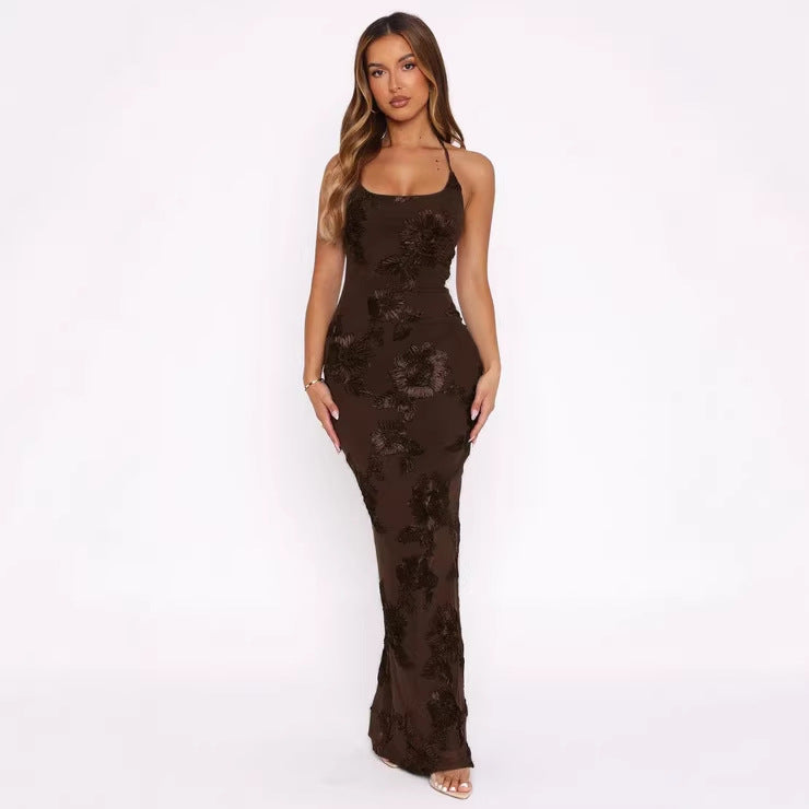 Damen Maxikleid mit floralem Design R&B