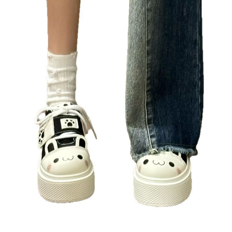 Damen Sneaker mit verspieltem Tiermotiv und weicher Sohle R&B