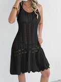 Damen luftiges Häkelkleid R&B