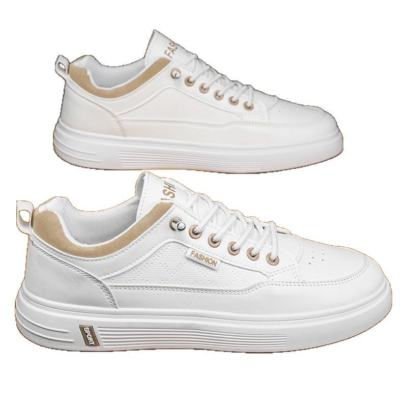 Damen Modische Sneakers mit hochwertiger Lederoberfläche und dämpfendem Fußbett