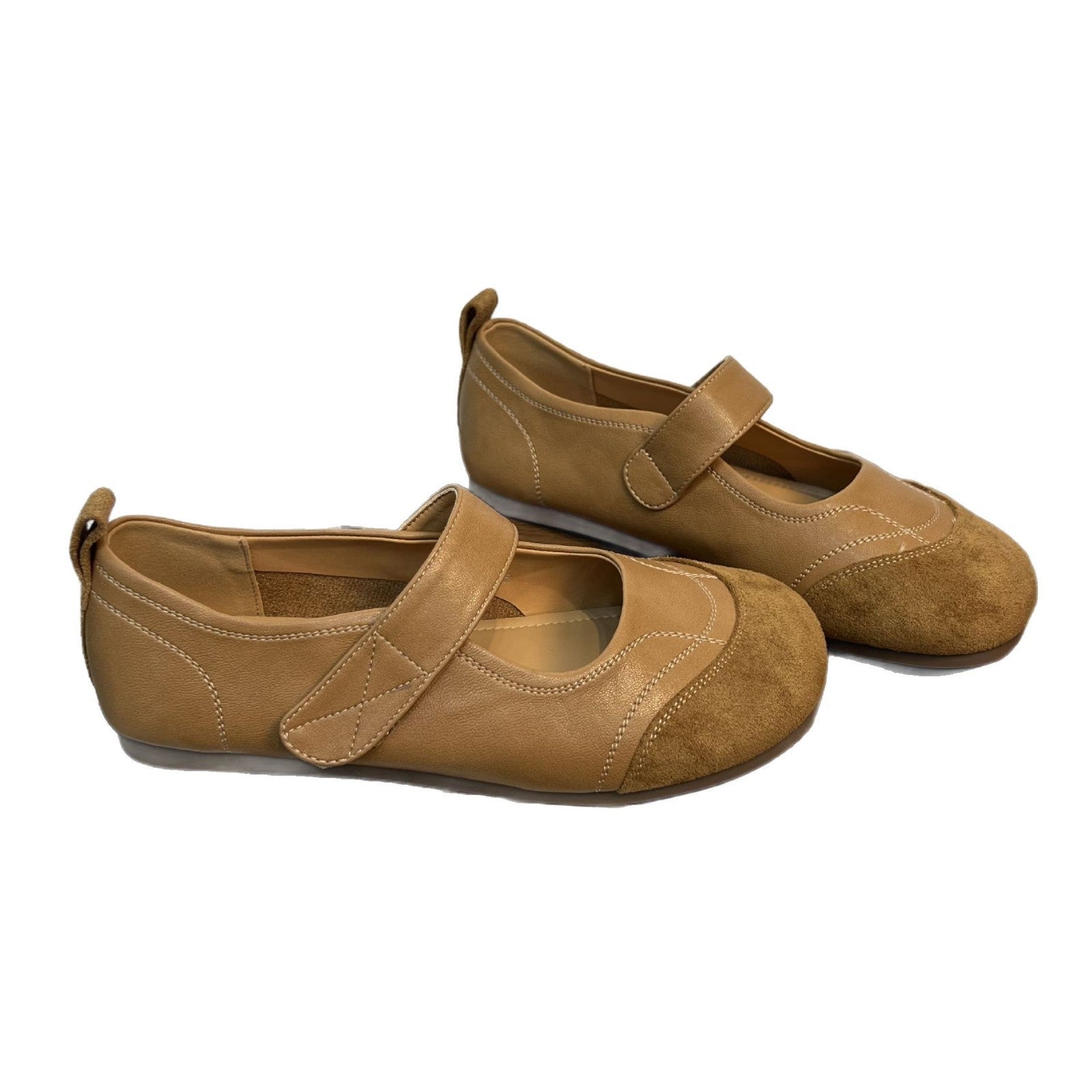 Damen Ballerinas mit verstellbarem Riemen und gepolsterter Innensohle R&B