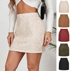 Damen modischer Minirrock mit elegantem Animal-Print und hochwertiger Verarbeitung R&B