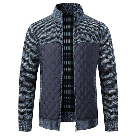 Herren modische Übergangsjacke mit strukturiertem Design und isolierendem Innenfutter R&B
