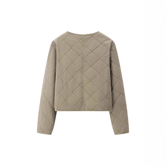Damen gesteppte Übergangsjacke mit praktischen Taschen und elegantem Stehkragen R&B