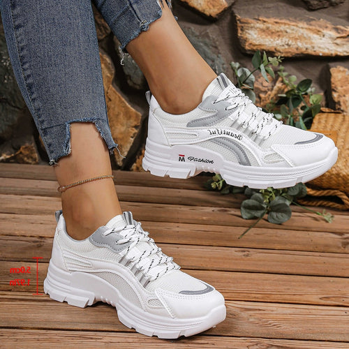 Damen Komfortable Fitness-Sneaker mit atmungsaktiver Oberflächenstruktur R&B