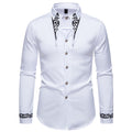 Herren modisches Hemd mit kreativem Kragen-Design R&B