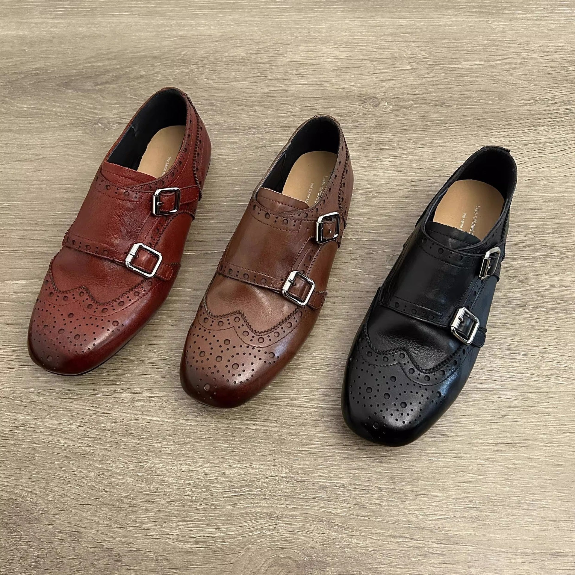 Damen elegante Schnürschuhe mit dekorativem Schnallenverschluss R&B
