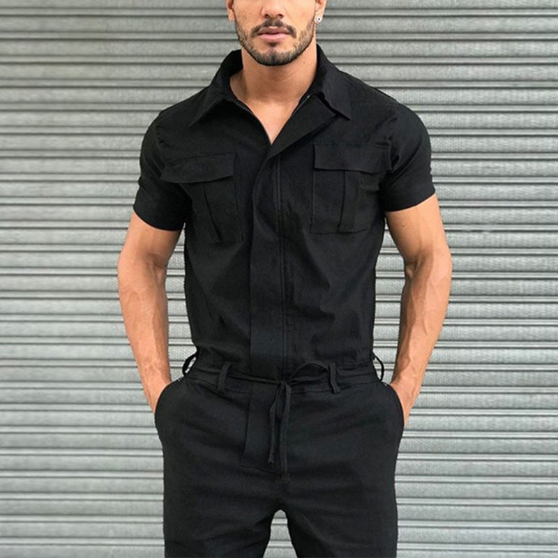 Damen Utility Overall mit praktischen Taschen und Gürteldesign R&B
