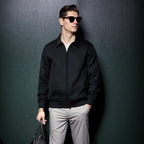 Herren sportliche Jacke mit strukturiertem Design und modernem Kragen R&B