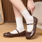 Damen Ballerina-Schuhe mit eleganter Riemchen-Detail und bequemer Sohle R&B