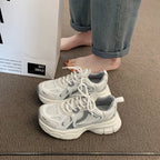Damen sportive Sneakers mit atmungsaktiver Mesh-Oberfläche und weicher Dämpfung R&B