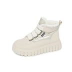 Damen modische High-Top Sneakers mit isolierendem Innenfutter und praktischen Klettverschlüssen R&B