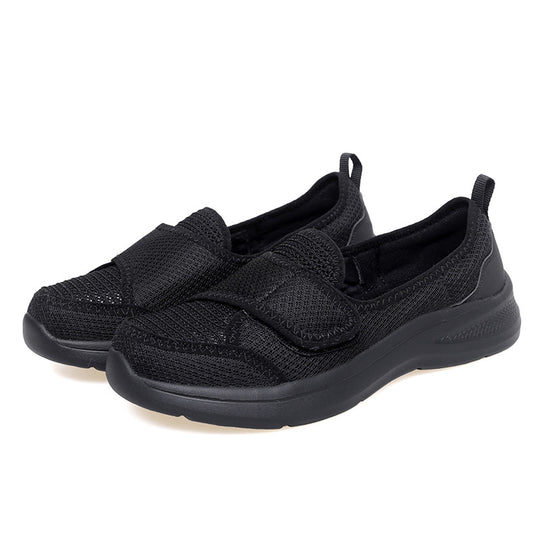 Damen Atmungsaktive Slip-On Sneakers mit praktischem Klettverschluss R&B