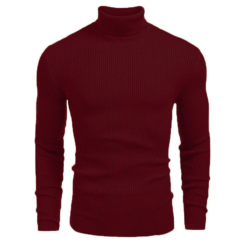 Herren Rollkragenpullover aus feinem Rippstrickmaterial R&B