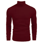 Herren Rollkragenpullover aus feinem Rippstrickmaterial