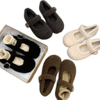 Damen Bequeme Hausschuhe mit Schnallenverschluss und weichem Innenfutter R&B
