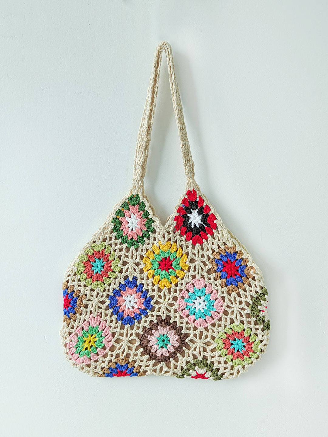Damen Handgefertigte Häkel-Shopper-Tasche R&B