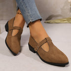 Damen Elegante Ballerinas mit verstellbarem Riemen R&B