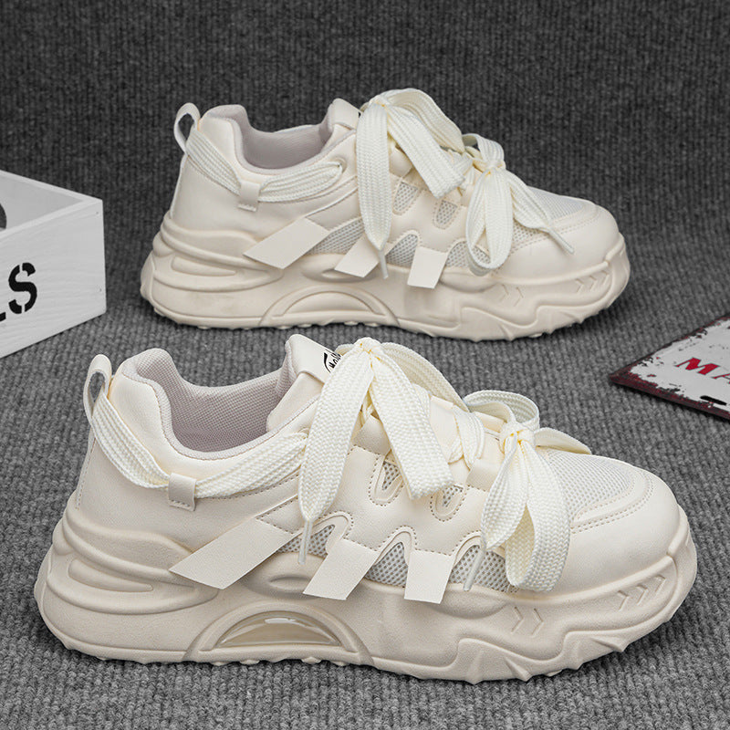Damen Sportliche Sneakers mit atmungsaktivem Mesh-Obermaterial und robustem Sohlenprofil