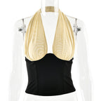 Damen Haltertop mit elegantem Drapierungseffekt R&B