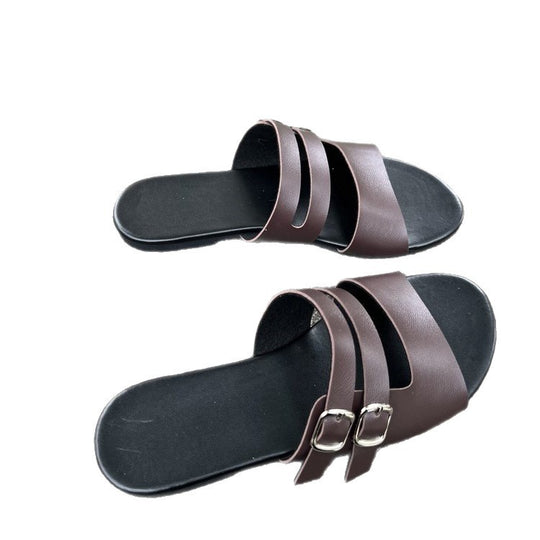 Damen Komfortable Doppelschnallen-Sandalen R&B