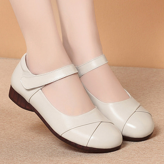 Damen Mary Jane Ballerinas mit bequemem Riemen und flexiblem Fußbett R&B
