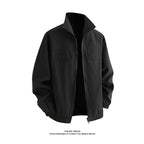Herren Freizeitjacke mit praktischen Taschen und hohem Kragen R&B