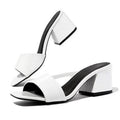Damen offene Blockabsatz-Sandaletten mit elegantem Krokodilleder-Design R&B
