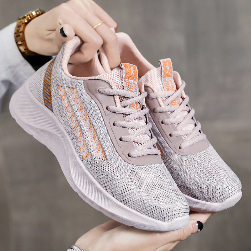 Damen Atmungsaktive Sport Sneakers mit flexiblem Strickdesign R&B