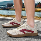 Herren nan urbaner Mesh-Runner mit dreidimensionalem BelüftungsgewR&Be, stoßdämpfender Leichtschaum-Zwischensohle und Fersen-Zuglasche R&B