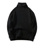 Herren bequemer Rollkragenpullover aus strukturiertem Strick R&B