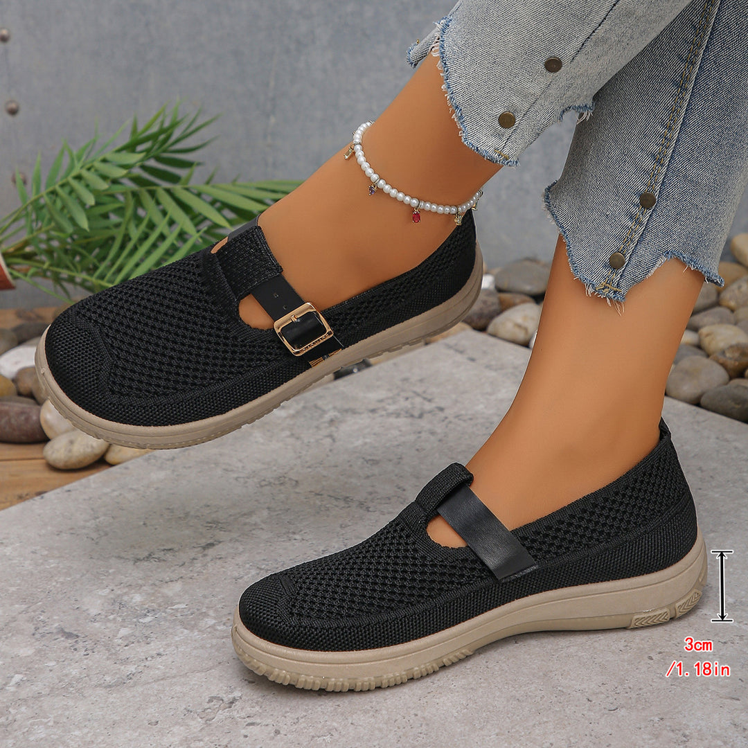 Damen atmungsaktive Schnürschuhe mit sportlichem Design und komfortablem Fußbett R&B