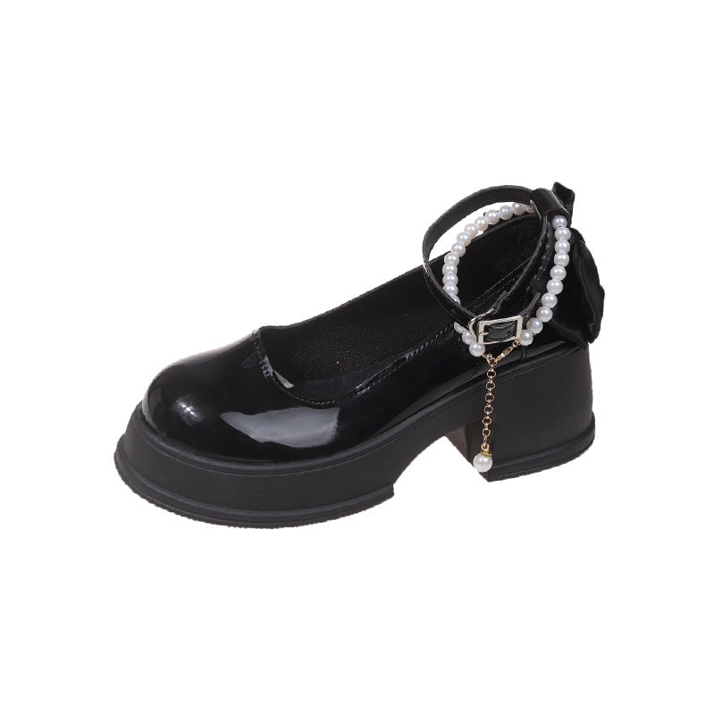 Damen elegante High Heels mit Perlen- und Rüschendetail R&B