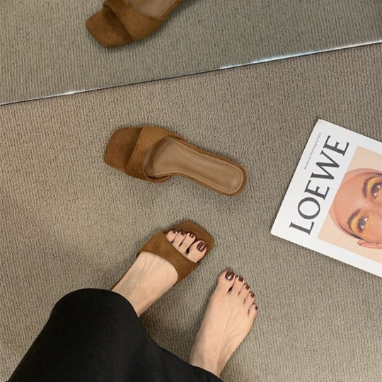 Damen elegante Mules mit modernem Design R&B
