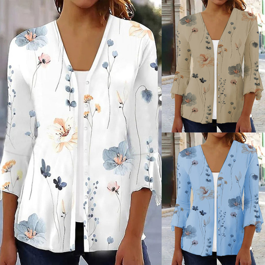 Damen Bluse mit floralen Mustern R&B