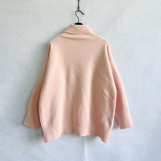 R&B | Einfarbiger Warmer Strickpullover Für Alltag