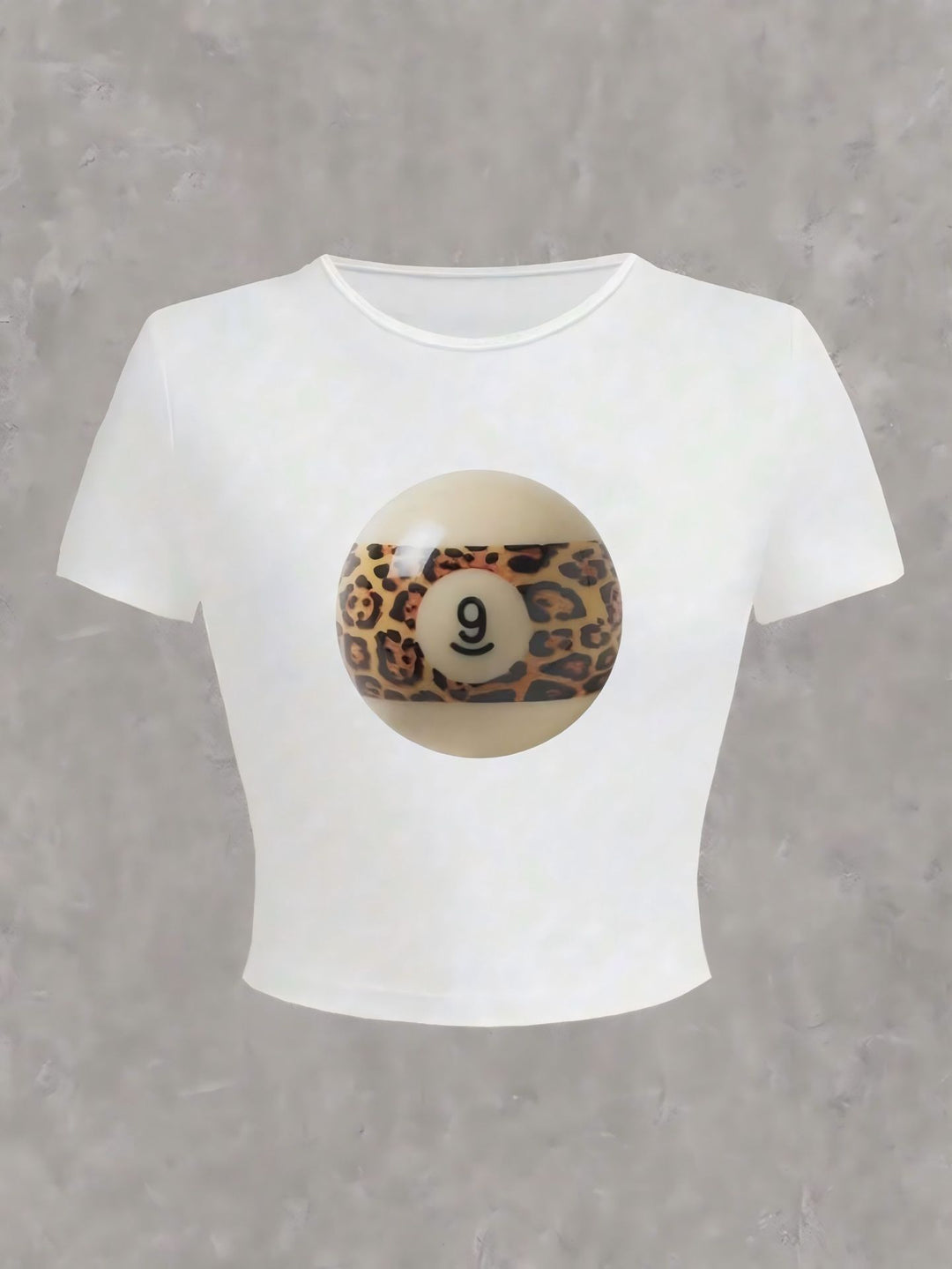 Damen Crop-Top mit floralem Grafikdruck und figurbetontem Schnitt R&B