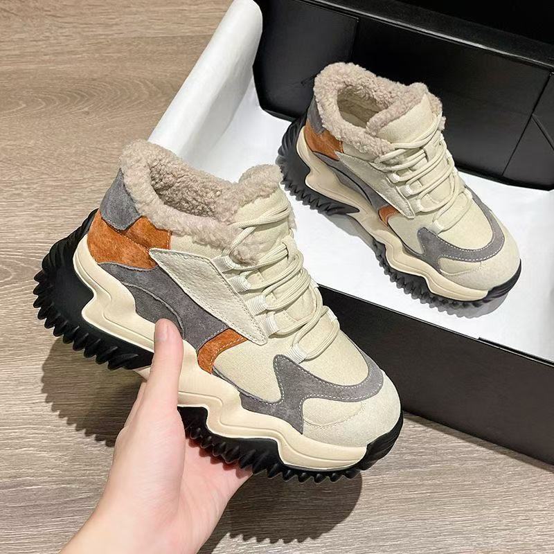 Damen Sportliche Winter Sneaker mit kuscheligem Innenfutter und stabiler Laufsohle R&B
